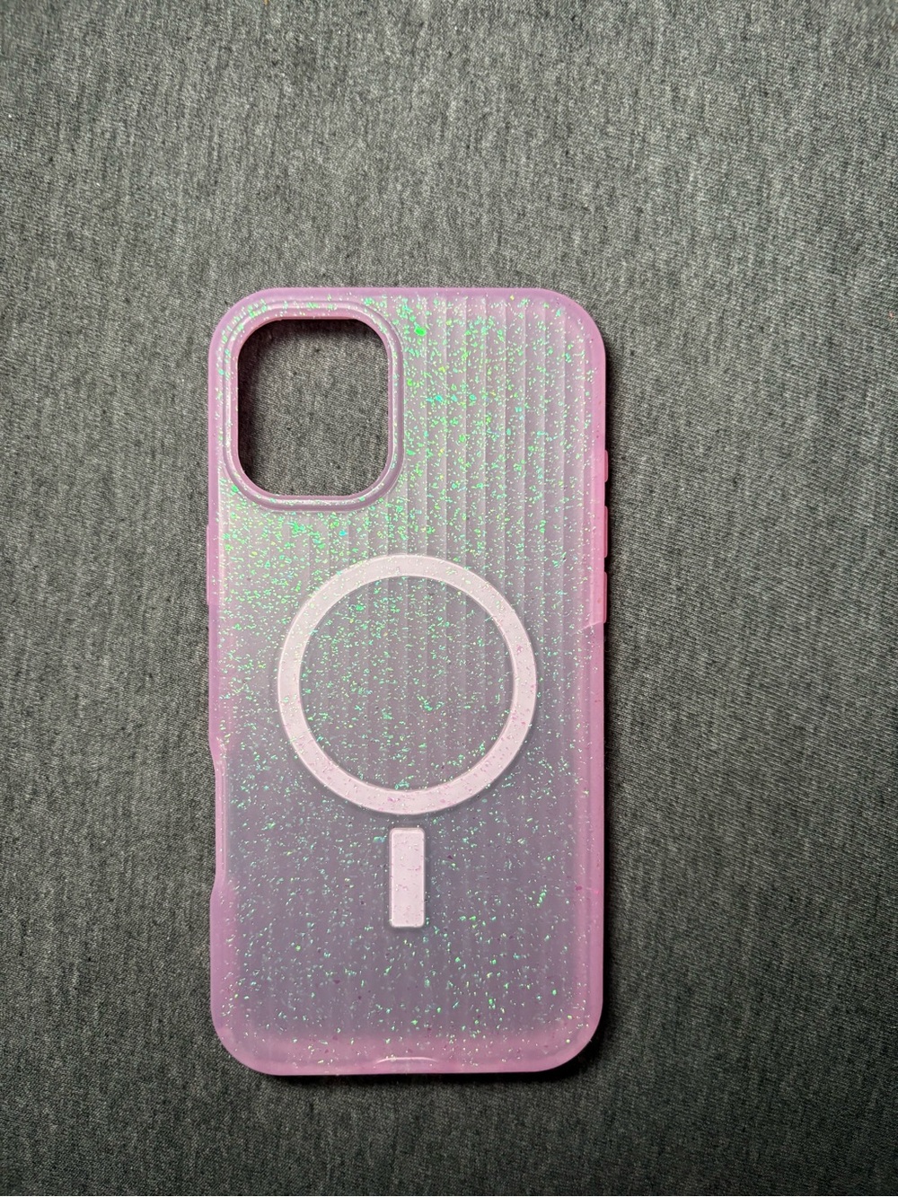 Pink Glitter MagSafe-Compatible iPhone 16 plus Case